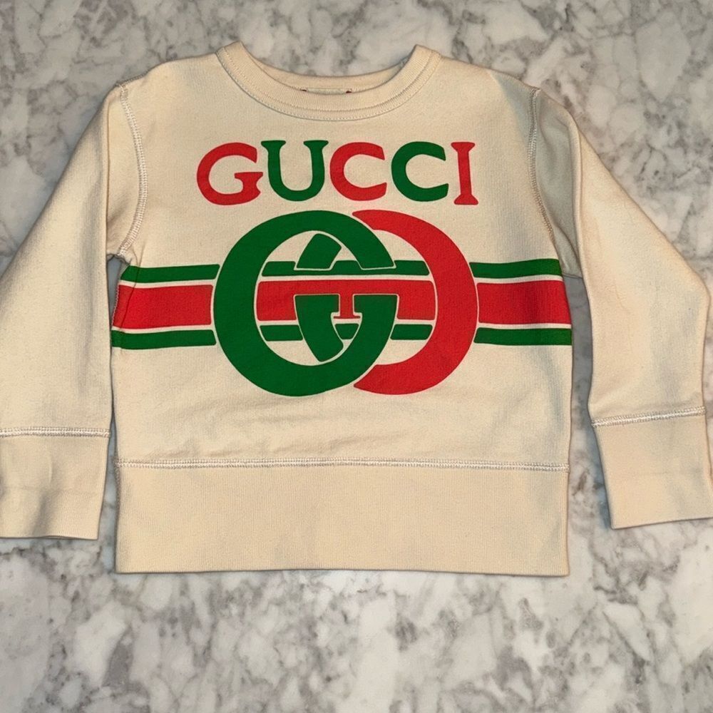 GUCCI BOYS LOGO SWEATSHIRT 4Y